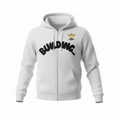 Full-Zip Fleece Hoodie (Bright White) - "BUILDING..."
