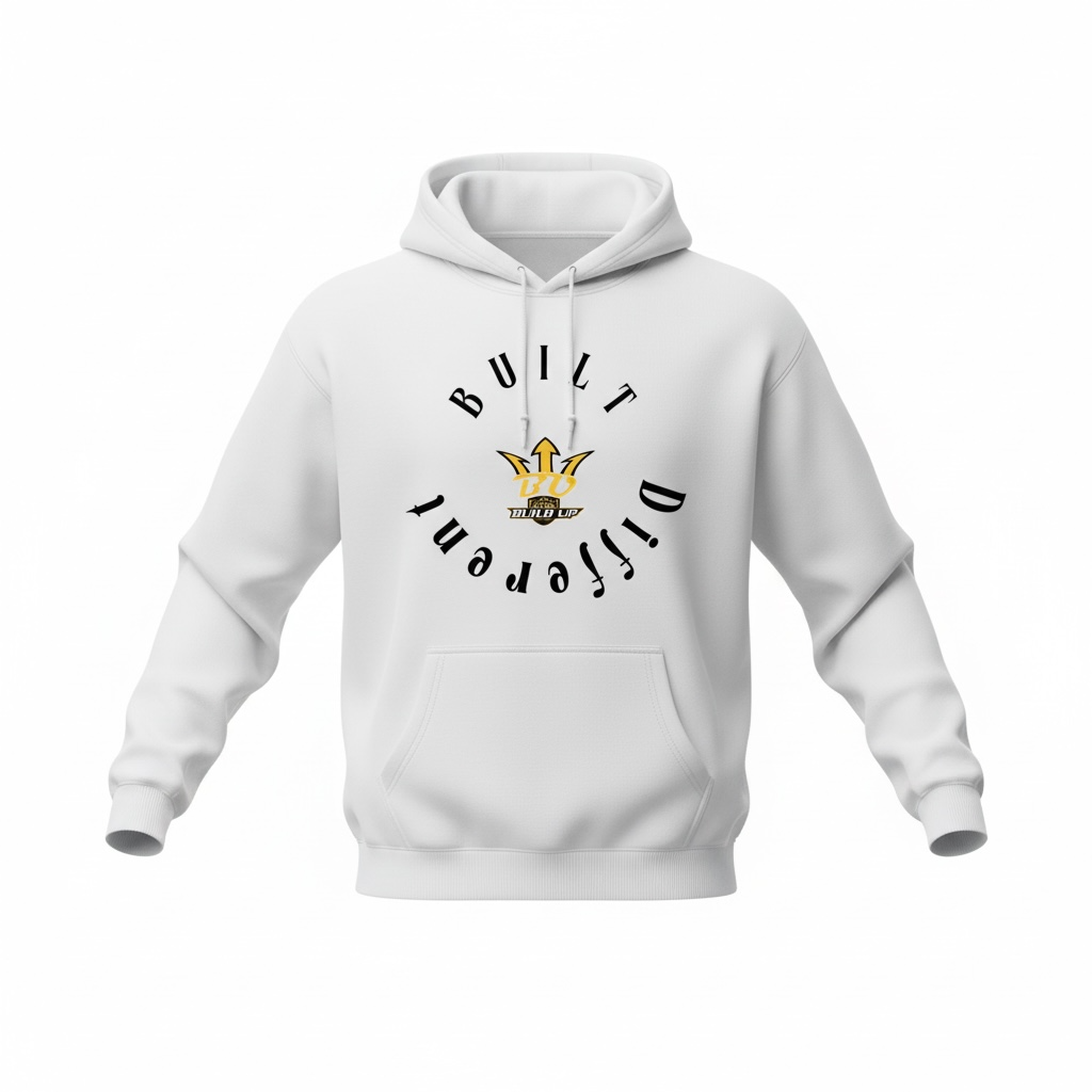 BUILD DIFFERENT HOODIE - (WHITE)